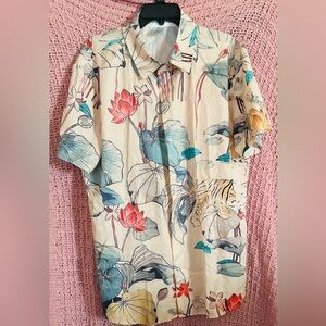 Floral Print Men's Shirt